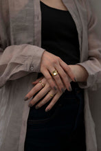 画像をギャラリービューアに読み込む, ボリュームダブルドロップ シルバーリング Silver925
