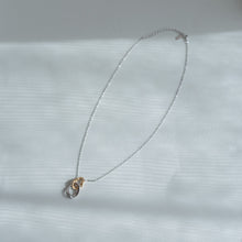 画像をギャラリービューアに読み込む, バイカラーサークル シルバーネックレス Silver925
