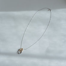 画像をギャラリービューアに読み込む, バイカラーサークル シルバーネックレス Silver925
