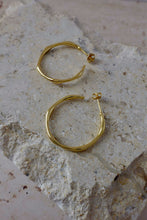 画像をギャラリービューアに読み込む, シンプルフローフープ シルバーピアス Silver925
