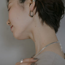 画像をギャラリービューアに読み込む, ペアーフープ シルバーピアス Silver925
