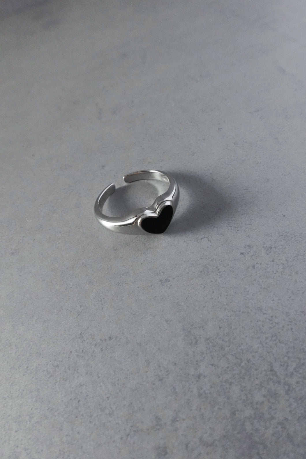 ブラックハート シルバーリング Silver925