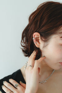 シンプルワインド シルバーイヤーカフ Silver925