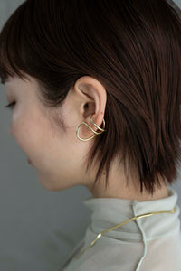 2WAYワイド シルバーイヤーカフ Silver925