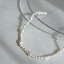 画像をギャラリービューアに読み込む, オルタネート淡水パール シルバーチョーカー Silver925
