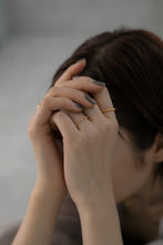 画像をギャラリービューアに読み込む, オレンジゴールドチェーン シルバーリング Silver925
