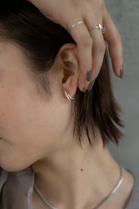 ダブルライン シルバーピアス Silver925