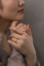 画像をギャラリービューアに読み込む, ボリュームダブルドロップ シルバーリング Silver925
