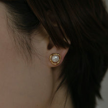 画像をギャラリービューアに読み込む, パールフラワー シルバーピアス Silver925
