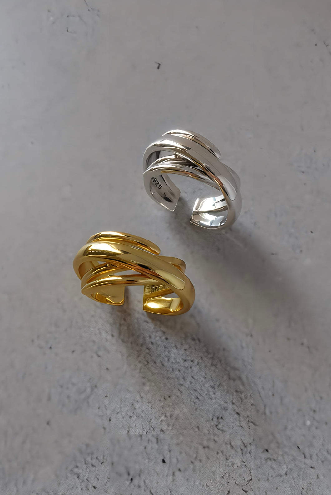 オーバーラップ シルバーリング Silver925