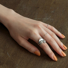 画像をギャラリービューアに読み込む, フラットドロップ シルバーリング Silver925
