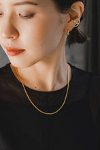 画像をギャラリービューアに読み込む, スリムフラットチェーン シルバーネックレス Silver925
