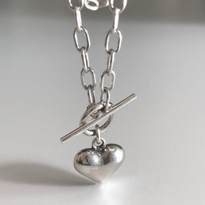 ハートチェーン シルバーネックレス Silver925