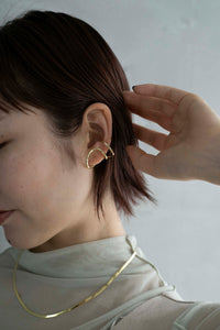 2WAYワイド シルバーイヤーカフ Silver925