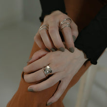 画像をギャラリービューアに読み込む, ボリュームプレート シルバーリング Silver925
