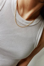 画像をギャラリービューアに読み込む, スリムフラットチェーン シルバーネックレス Silver925
