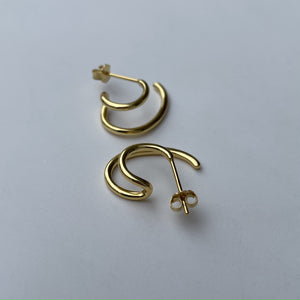 ダブルライン シルバーピアス Silver925