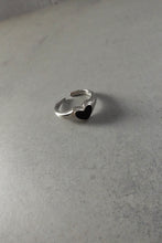 画像をギャラリービューアに読み込む, ブラックハート シルバーリング Silver925
