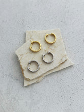 画像をギャラリービューアに読み込む, タイルフープ シルバーピアス Silver925
