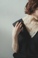 画像をギャラリービューアに読み込む, オーバルストーン シルバーネックレス Silver925
