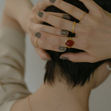 画像をギャラリービューアに読み込む, レッドカーネリアン シルバーリング Silver925
