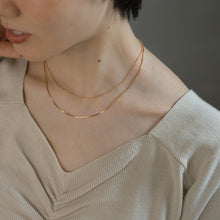 画像をギャラリービューアに読み込む, レイヤーゴールド シルバーネックレス Silver925
