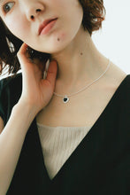 画像をギャラリービューアに読み込む, ハートストーン シルバーネックレス Silver925
