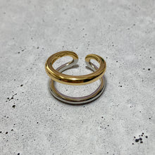 画像をギャラリービューアに読み込む, バイカラーライン シルバーリング Silver925
