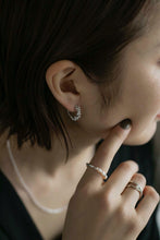 画像をギャラリービューアに読み込む, パールツイスト シルバーピアス Silver925
