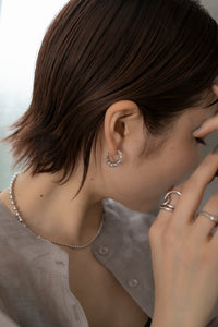 レイヤーツイスト シルバーピアス Silver925