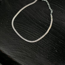画像をギャラリービューアに読み込む, ワイドスネークチェーン シルバーチョーカー Silver925
