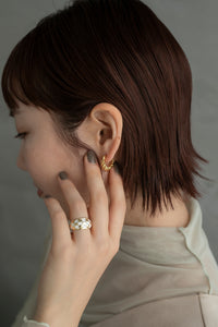 レイヤーツイスト シルバーピアス Silver925