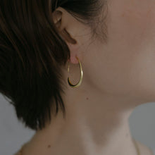画像をギャラリービューアに読み込む, オーバルワイヤー シルバーピアス Silver925
