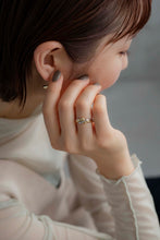 画像をギャラリービューアに読み込む, バイカラーウェーブ シルバーリングセット Silver925
