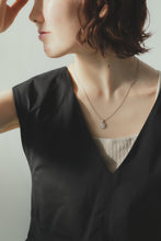 画像をギャラリービューアに読み込む, オーバルストーン シルバーネックレス Silver925
