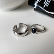 画像をギャラリービューアに読み込む, ブラックオニキス シルバーリングセット Silver925
