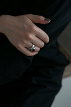 画像をギャラリービューアに読み込む, ブラックオニキス シルバーリングセット Silver925
