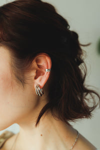 トリプルレイヤー シルバーピアス Silver925