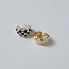 画像をギャラリービューアに読み込む, ワイドチェッカー シルバーリング Silver925
