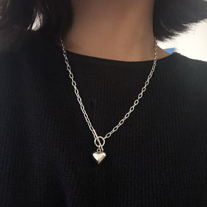 ハートチェーン シルバーネックレス Silver925