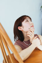 画像をギャラリービューアに読み込む, イニシャル淡水パール シルバーネックレス Silver925
