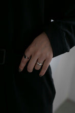 画像をギャラリービューアに読み込む, ブラックオニキス シルバーリングセット Silver925
