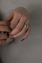 画像をギャラリービューアに読み込む, ワイドチェッカー シルバーリング Silver925
