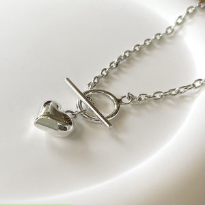 ハートチェーン シルバーネックレス Silver925