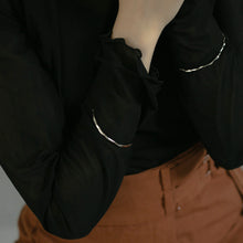 画像をギャラリービューアに読み込む, リキッドライン シルバーバングル Silver925
