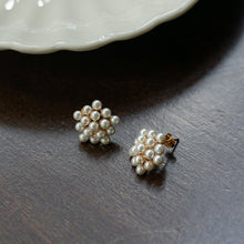 画像をギャラリービューアに読み込む, パールブーケ シルバーピアス Silver925
