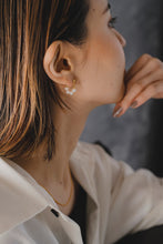 画像をギャラリービューアに読み込む, 淡水パールフープ シルバーピアス Silver925
