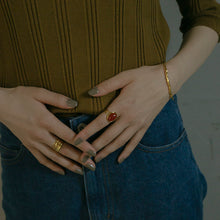 画像をギャラリービューアに読み込む, レッドカーネリアン シルバーリング Silver925
