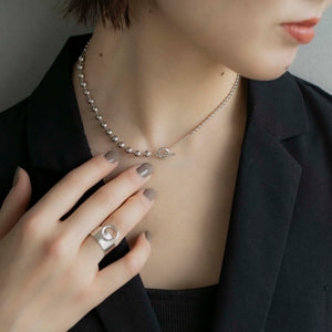マンテルボールチェーン シルバーネックレス Silver925