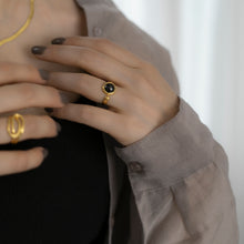 画像をギャラリービューアに読み込む, ネイビーストーン シルバーリング Silver925
